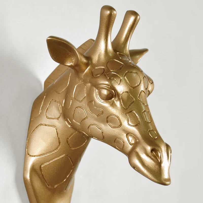 Afralia™ Resin Animal Head Wall Hooks for Decorative Hanging and Organization