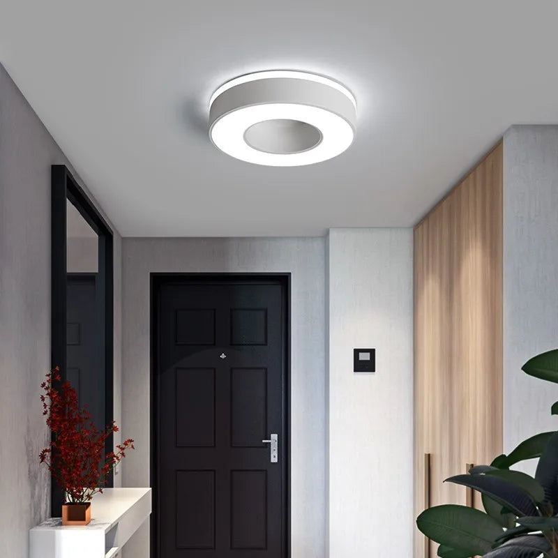 Afralia™ LED Ceiling Light for Corridor Art Gallery Decoration in White or Black