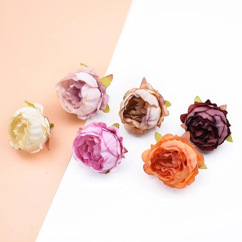 Silk Peony Flowers for Home Decor & DIY Projects by Afralia™