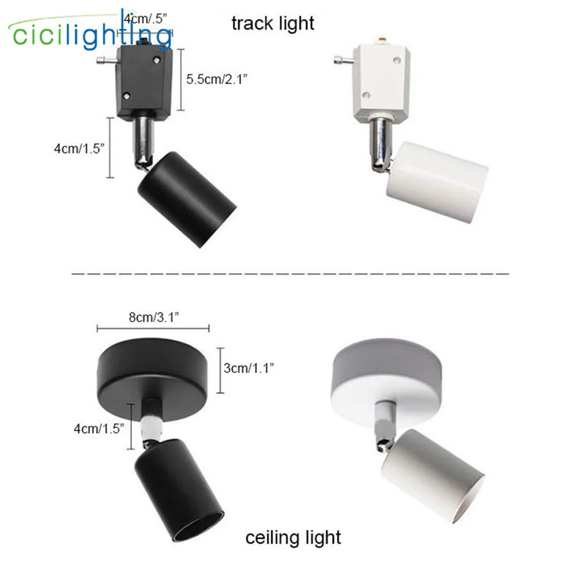 Afralia™ Industrial Ceiling Light LED Rail Lighting White/Black Surface or Rail Mounted