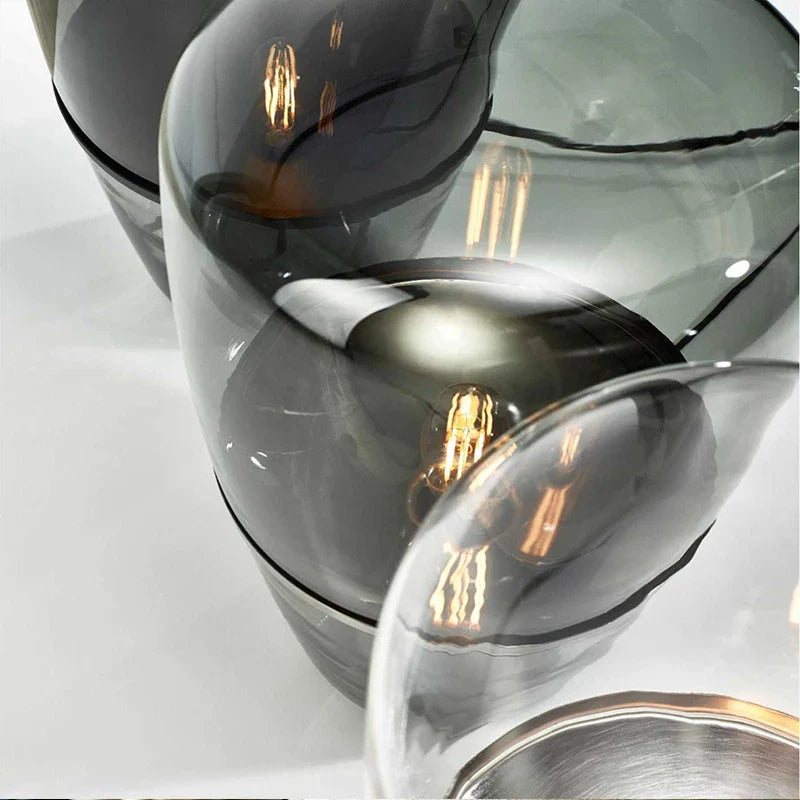 Afralia™ Post Modern Glass Table Lamp for Living Room Office Decor