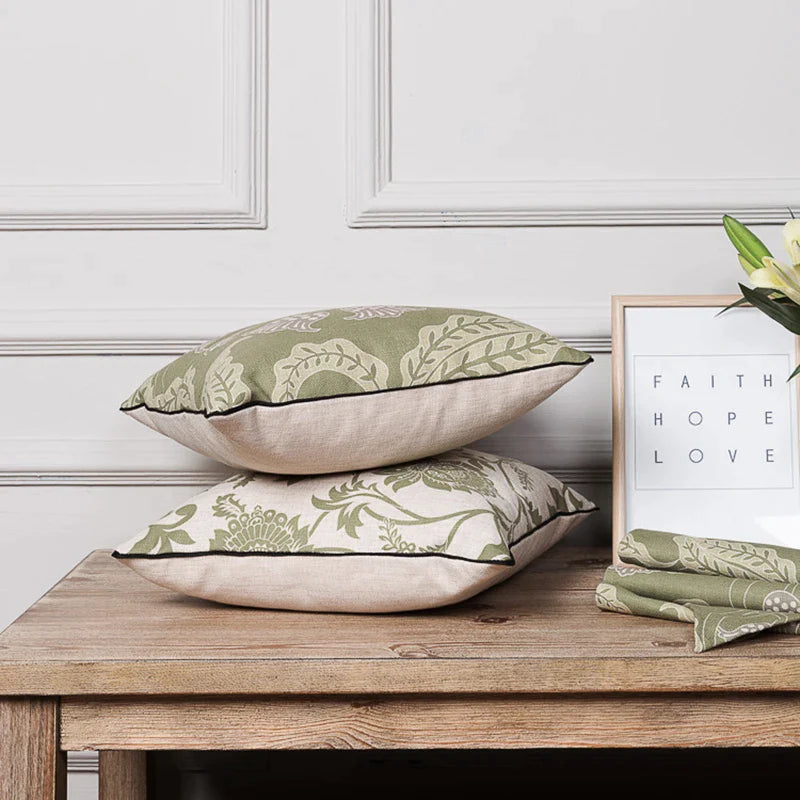 Afralia™ Vintage European Floral Style Pillow Cover 45x45cm/30x50cm