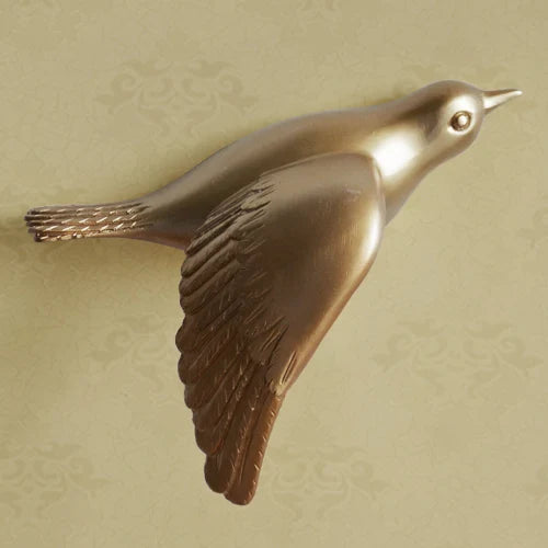 Afralia™ Resin Little Bird Wall Decoration 3D Home Decor Modern Crafts Background Wall