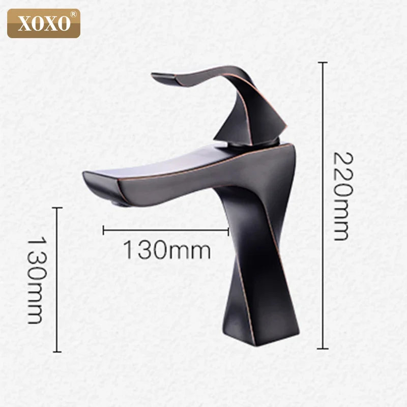Afralia™ Contemporary Brass Basin Faucet with Single Handle Mixer for Bathroom