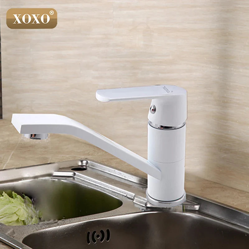 Afralia™ Modern Kitchen Shell Crane Mixer Tap 360° Rotation Cozinha Shell Bibcock