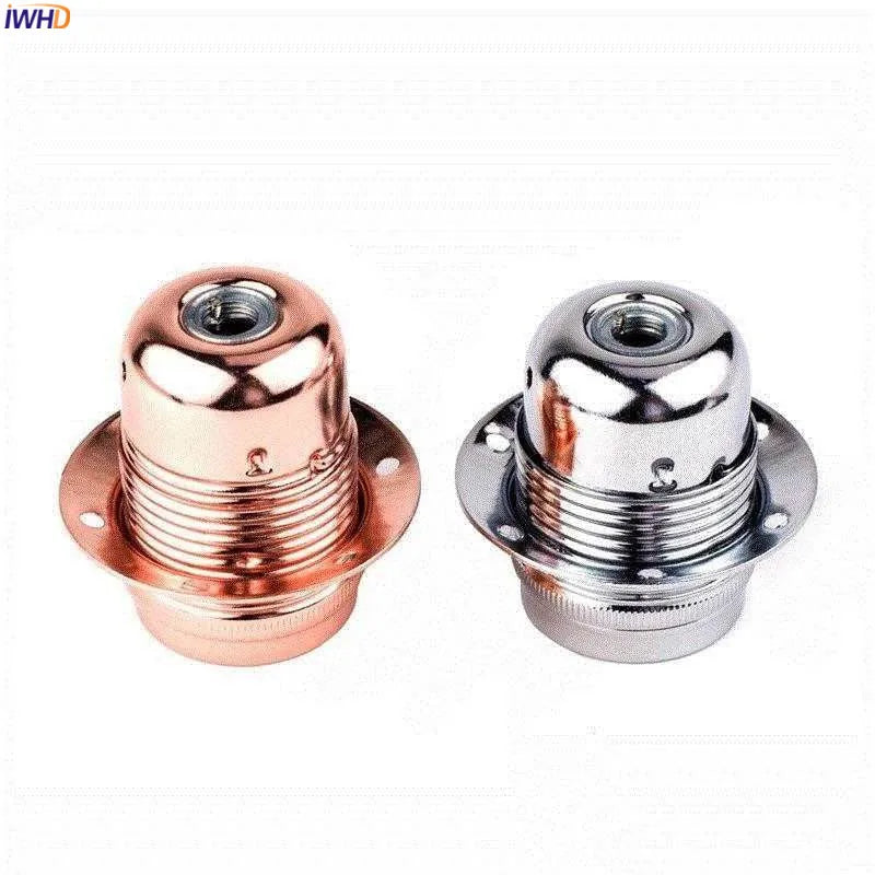 Afralia™ Aluminum E27 Lamp Holder Vintage Fitting Socket Bulb Base Lampholder