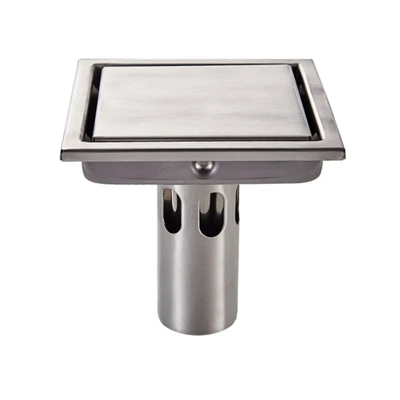 Afralia™ Stainless Steel Square Shower Floor Drain for Bathroom & Kitchen