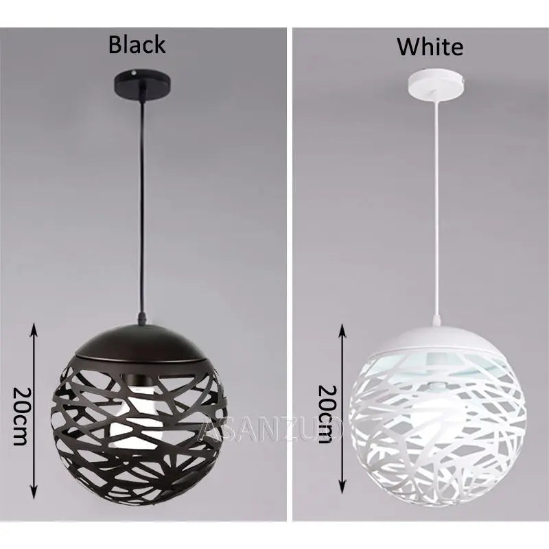 Afralia™ Round Metal LED Pendant Lamp for Stair Dinning Living Room