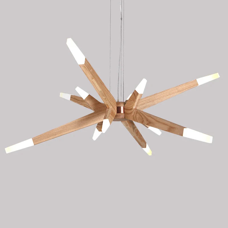 Afralia™ Wooden Pendant Lights: Creative Restaurant Decor for Indoor Lighting