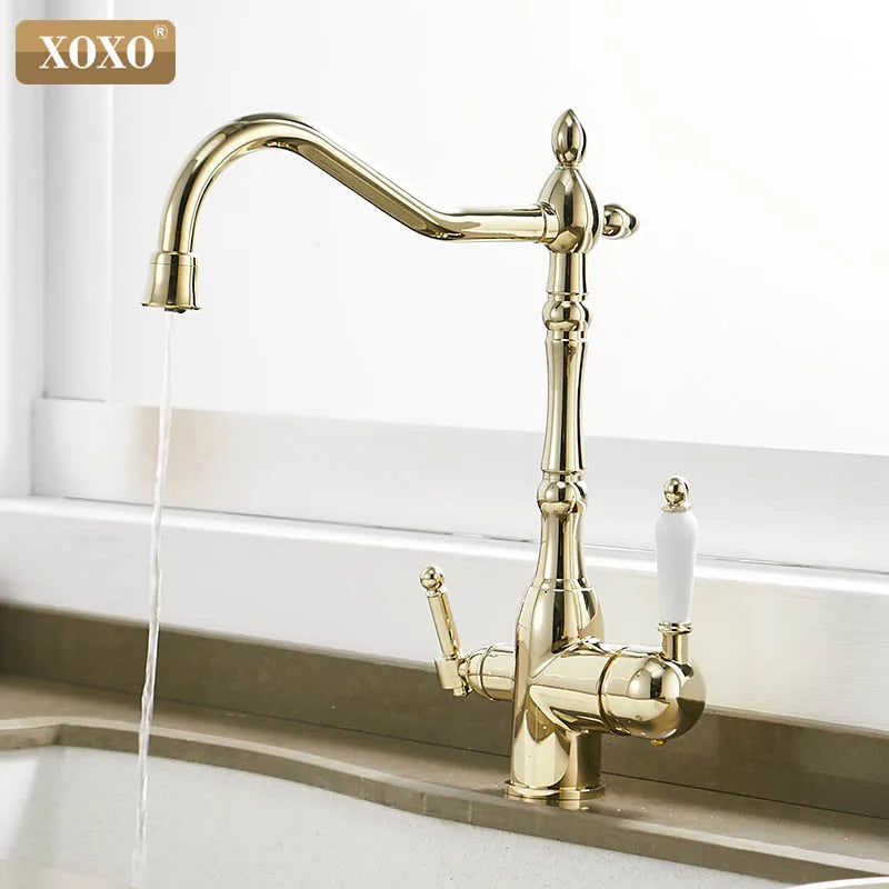 Afralia™ Kitchen Faucet Mixer Tap with Water Purification.