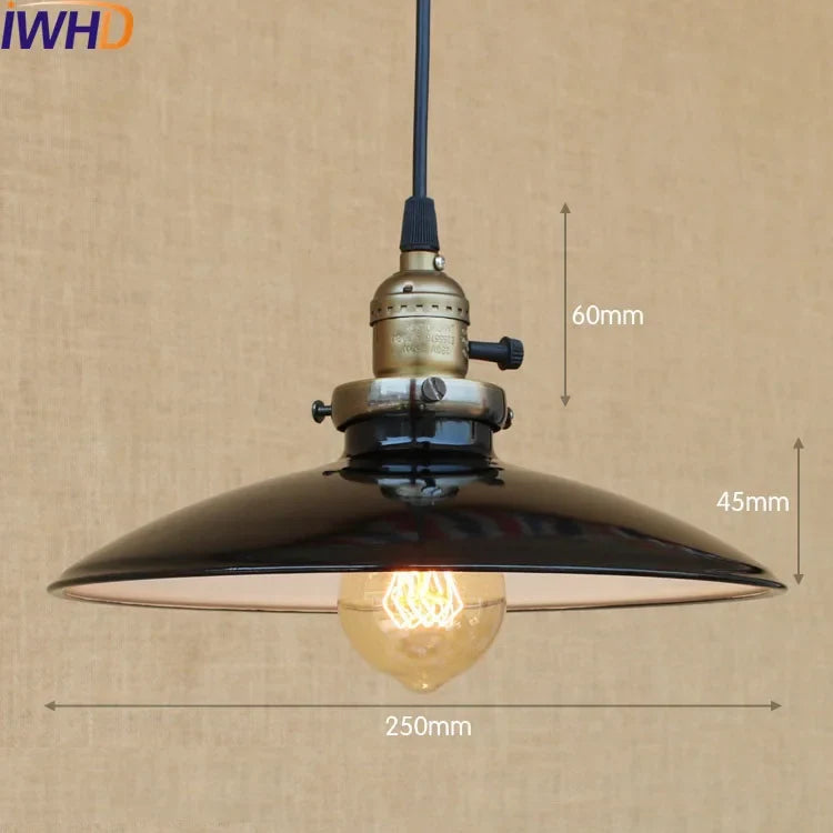 Afralia™ Vintage Pendant Light | Retro Home Lighting Fixture for Dinning Room | Edison Style Fixture