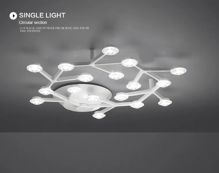 Afralia™ Metal Acrylic Plum Blossom LED Ceiling Light for Indoor Lighting