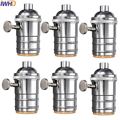 Afralia™ Retro E27 Socket Lamp Holder Vintage Light Edison Base Industrial