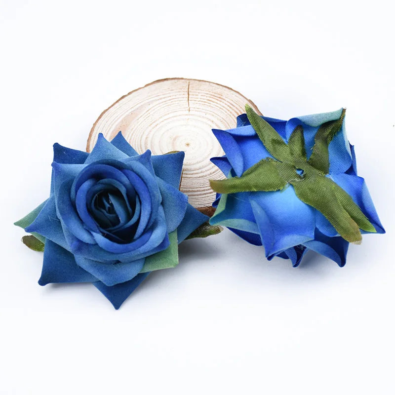 Afralia™ Flannel Roses Silk Flowers Wall Decor for Home Wedding DIY Bride Bouquets