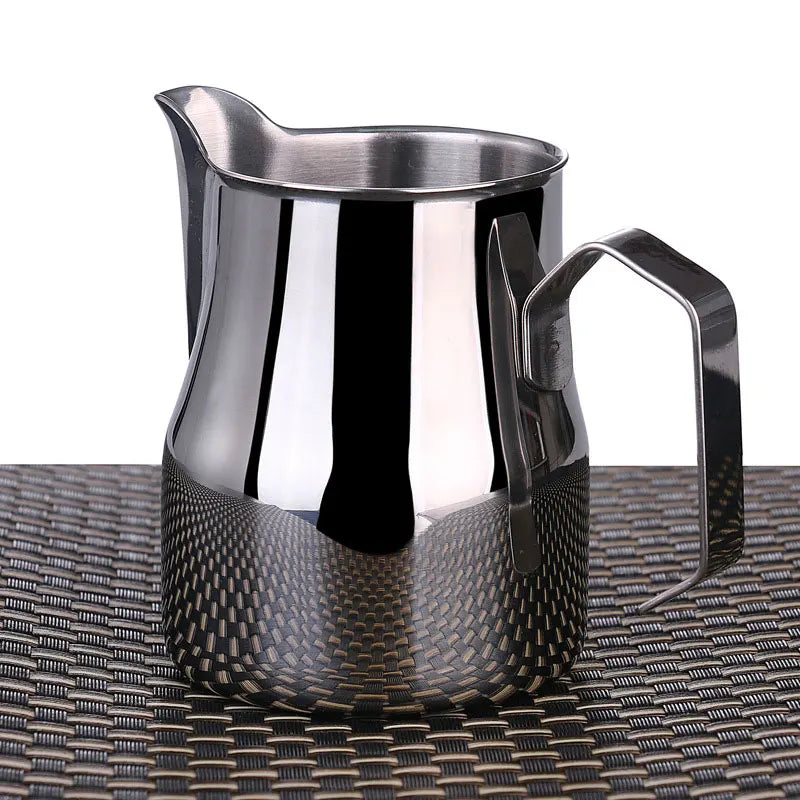 Afralia™ Stainless Steel Milk Frothing Pitcher with Rounded Spout in 350/550/750ml Sizes