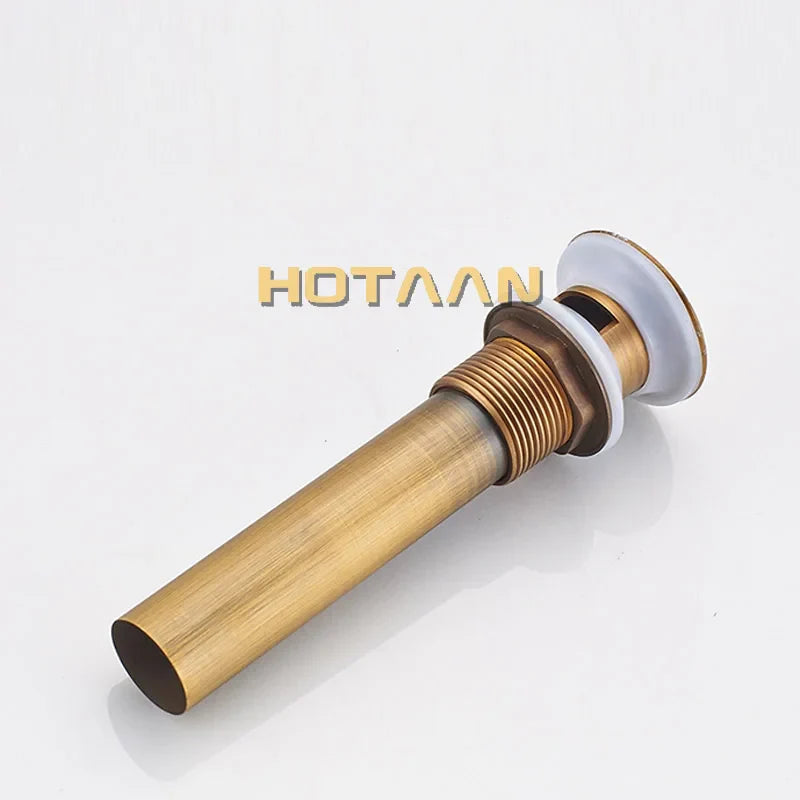 Afralia™ Brass Pop Up Sink Drain - Antique Bathroom Brass Pop-up Drain