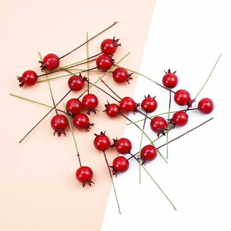 Afralia™ Foam Cherry Artificial Fruits - Set of 10 Pieces for DIY, Decor, and Gifts