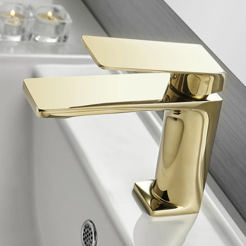 Afralia™ Single Handle Chrome Basin Faucet Mixer Tap for Bathroom Sink