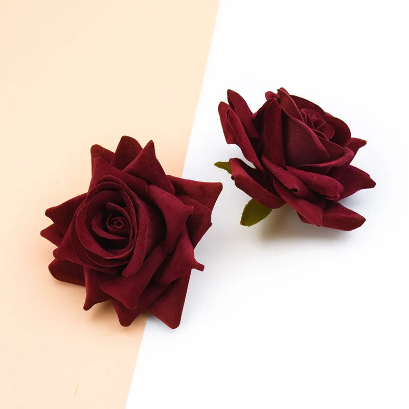 Afralia™ Silk Red Roses Bridal Accessories | Artificial Flowers for Home Wedding DIY