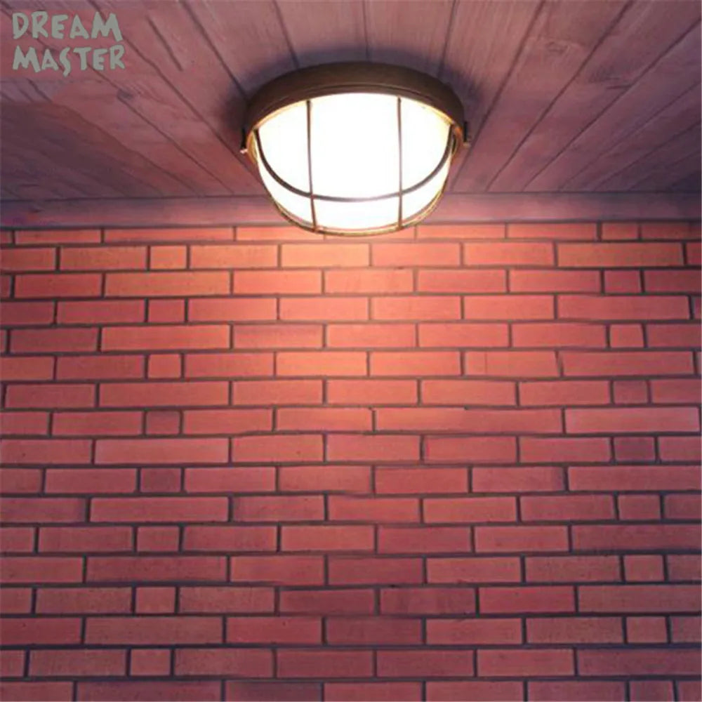 Afralia™ Vintage Bronze Kitchen Ceiling Lamp with E27 Socket Explosion-Proof Industrial Lighting