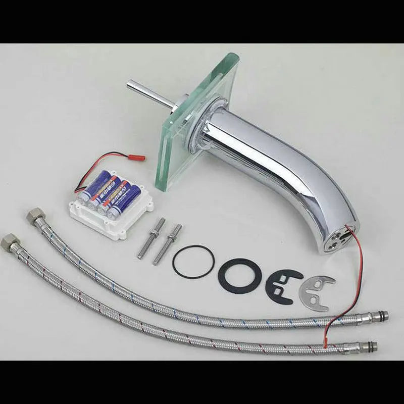 Afralia™ LED Waterfall Glass Basin Mixer Faucet