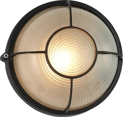 Afralia™ Vintage Round Glass LED Ceiling Light Fixture for Bedroom & Living Room