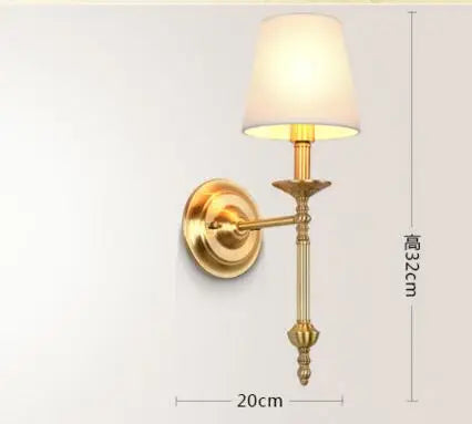 Afralia™ Copper Vintage LED Wall Sconce for Home Living Room Lighting
