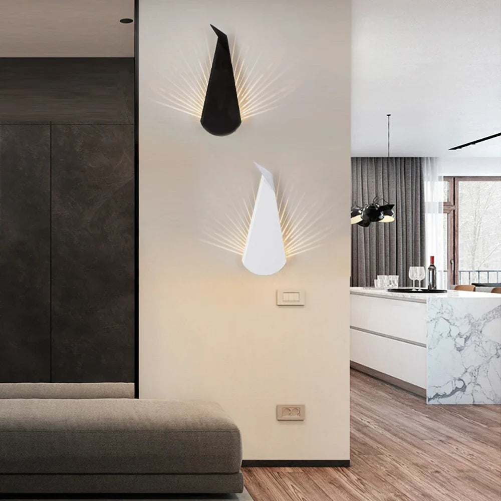 Afralia™ Nordic Wall Light for Bedroom LED Wall Sconce Indoor Lighting Fixture