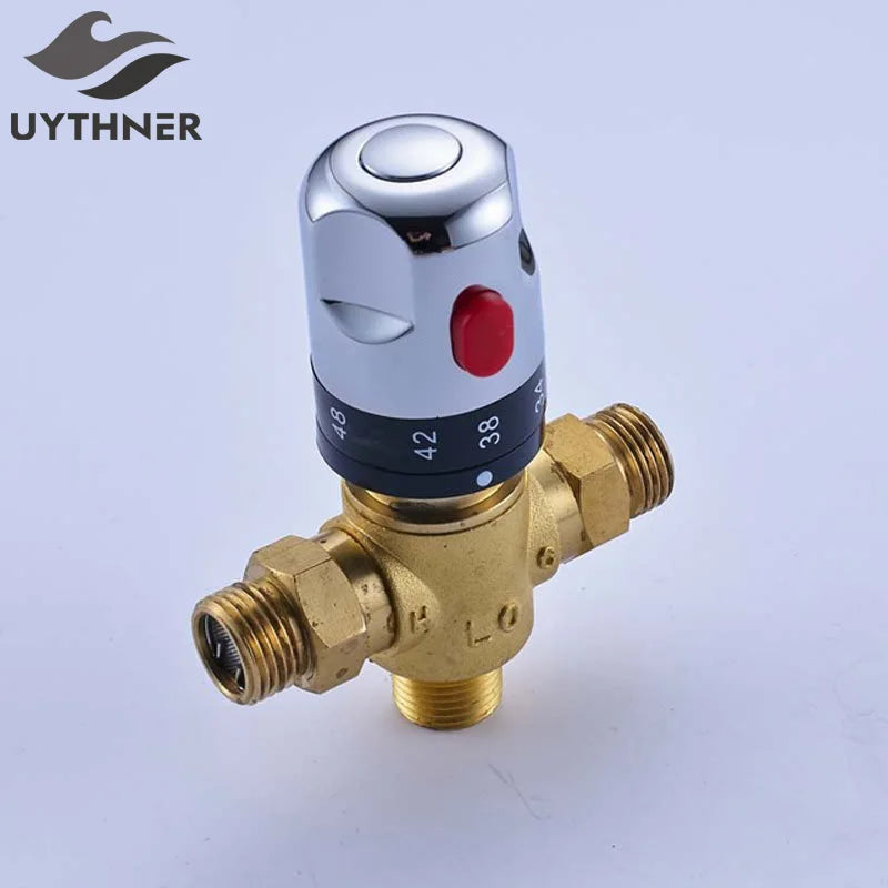 Afralia™ Thermostatic Ceramic Cartridge Tap Mixing Valve for Bathroom Accessories