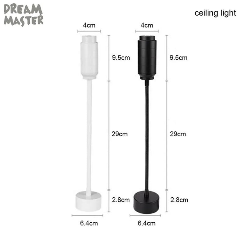 Afralia™ Zoomable Gooseneck Track Light for Gallery and Shop Ceiling Lighting