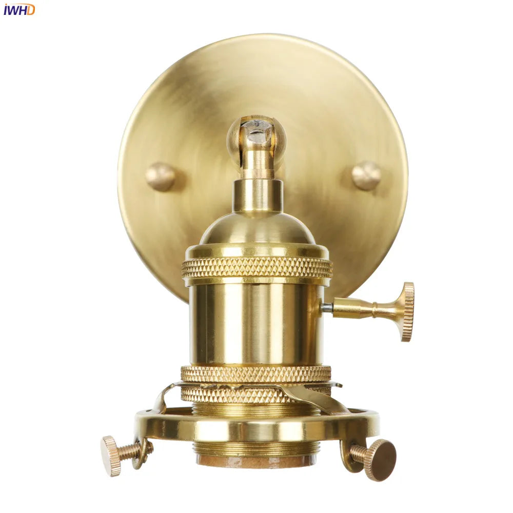 Afralia™ Glass Ball Copper Wall Lamp - Nordic Retro LED Wall Light Sconce