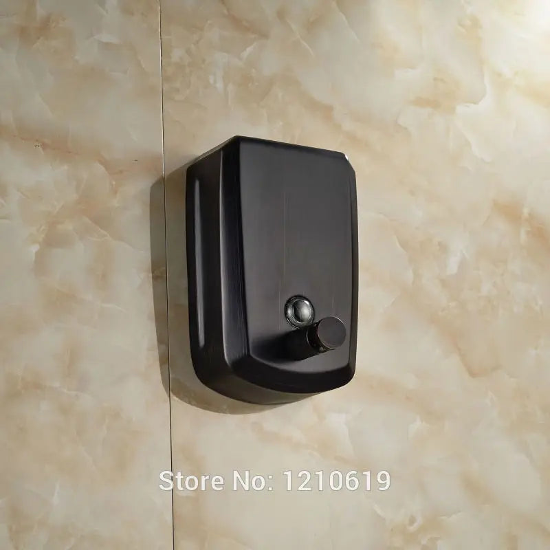 Afralia™ Matte Black 800ML Wall Mount Soap Dispenser Holder