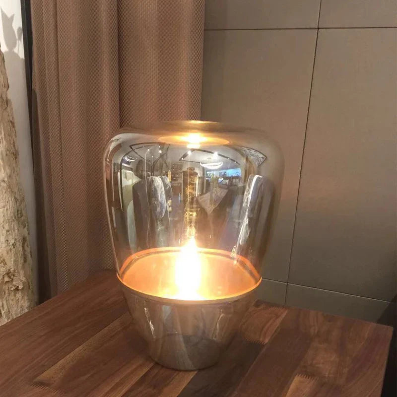 Afralia™ Post Modern Glass Table Lamp for Living Room Office Decor