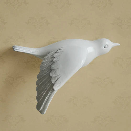 Afralia™ Resin Little Bird Wall Decoration 3D Home Decor Modern Crafts Background Wall