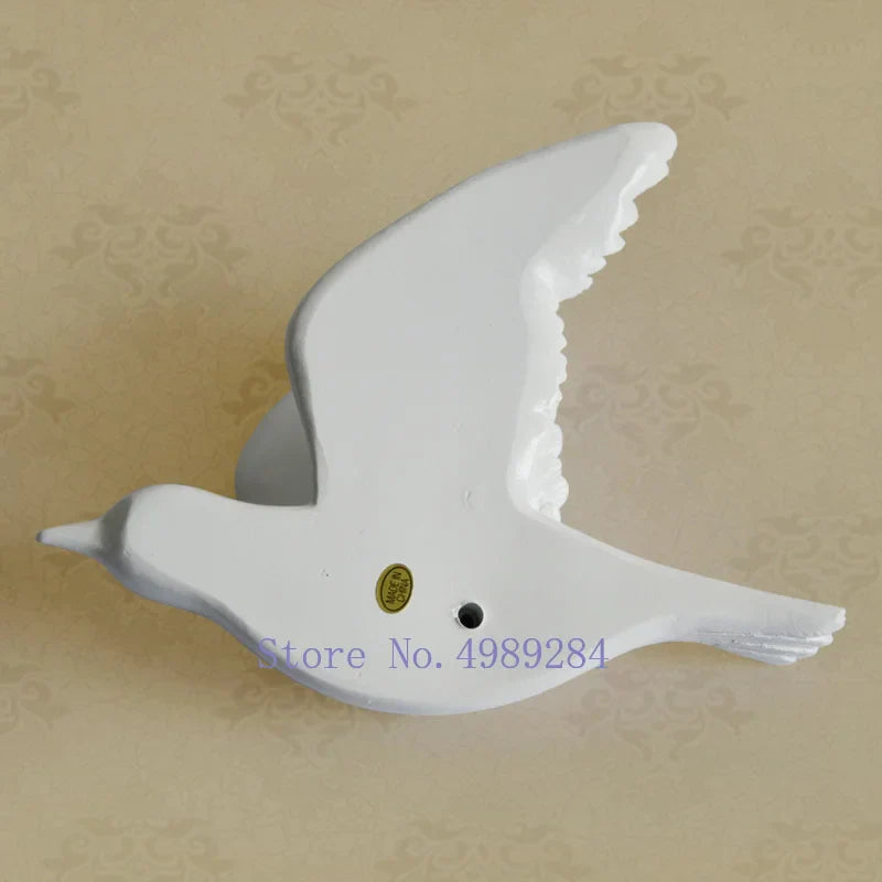 Afralia™ Resin Little Bird Wall Decoration 3D Home Decor Modern Crafts Background Wall
