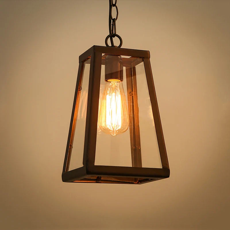 Afralia™ Retro Loft Chain Pendant Chandelier for Dining Room, Vintage Hanging Lamp