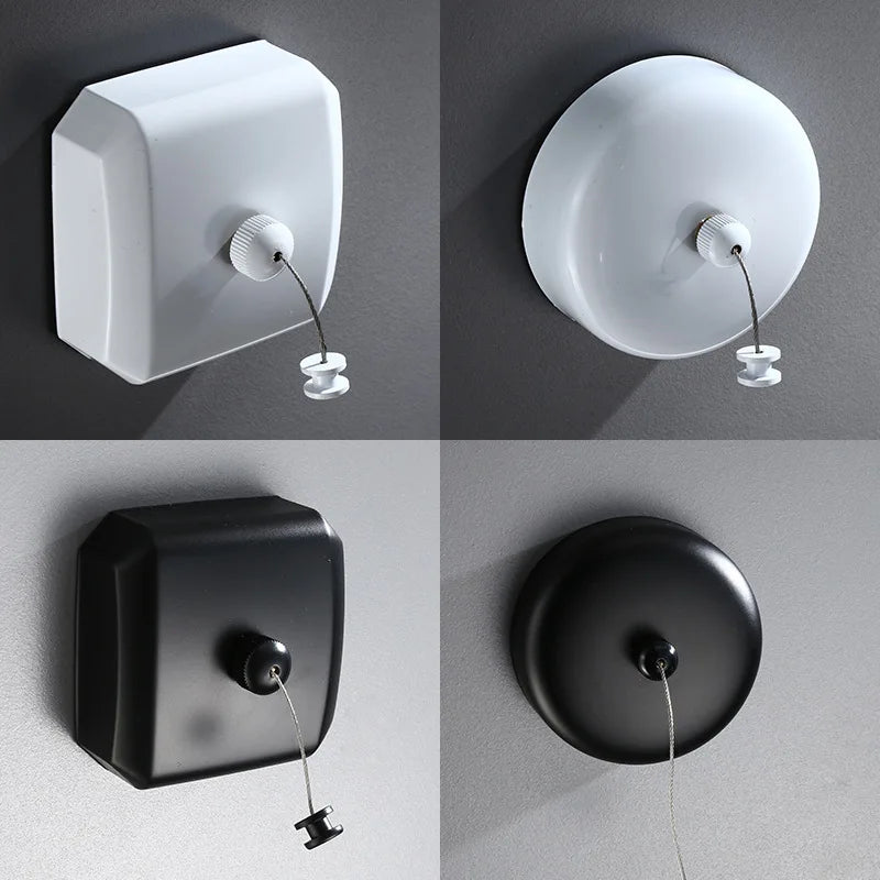 Afralia™ Stainless Steel Retractable Clothesline for Indoor Outdoor Laundry Drying