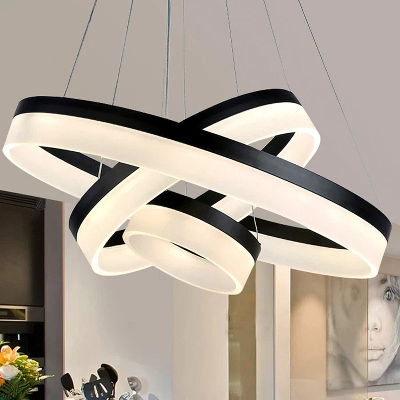 Afralia™ LED Ring Pendant Light Fixture for Living Room Dining Room Lighting