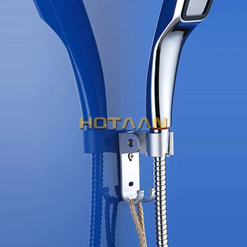 Afralia™ Aluminum Wall Mounted Hand Shower Holder Hook Bracket HIldr Afralia™