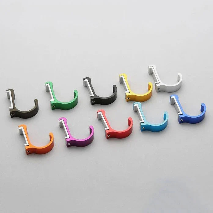 Afralia™ Candy Color Metal Wall Hooks for Towels, Coats & Robes.