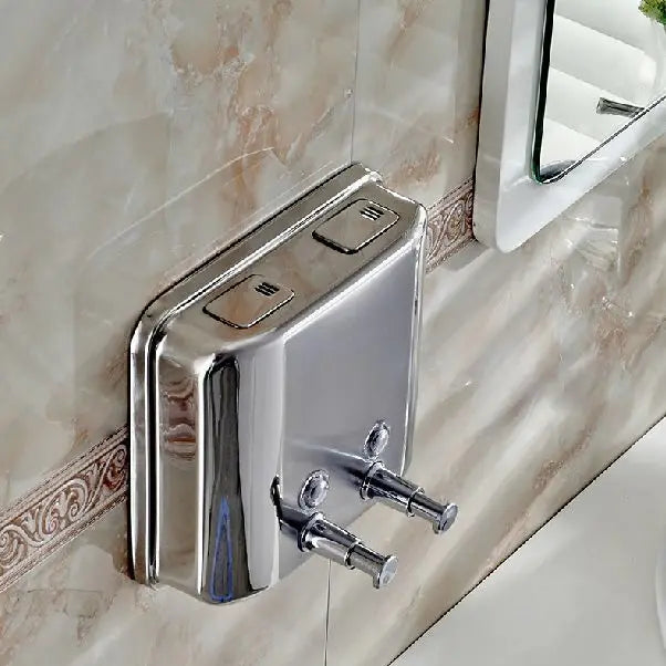 Afralia™ Stainless Steel Soap Dispenser 1500ml Wall Mount for Kitchen Bathroom