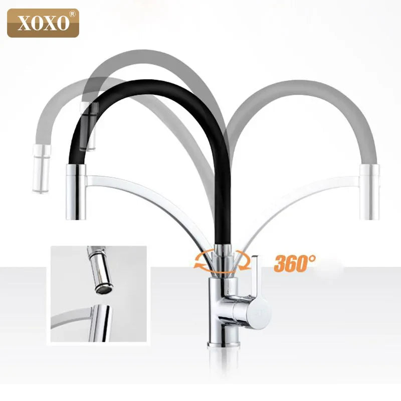 Afralia™ Black Chrome Kitchen Tap Faucet Pull Down Mixer for Sink.