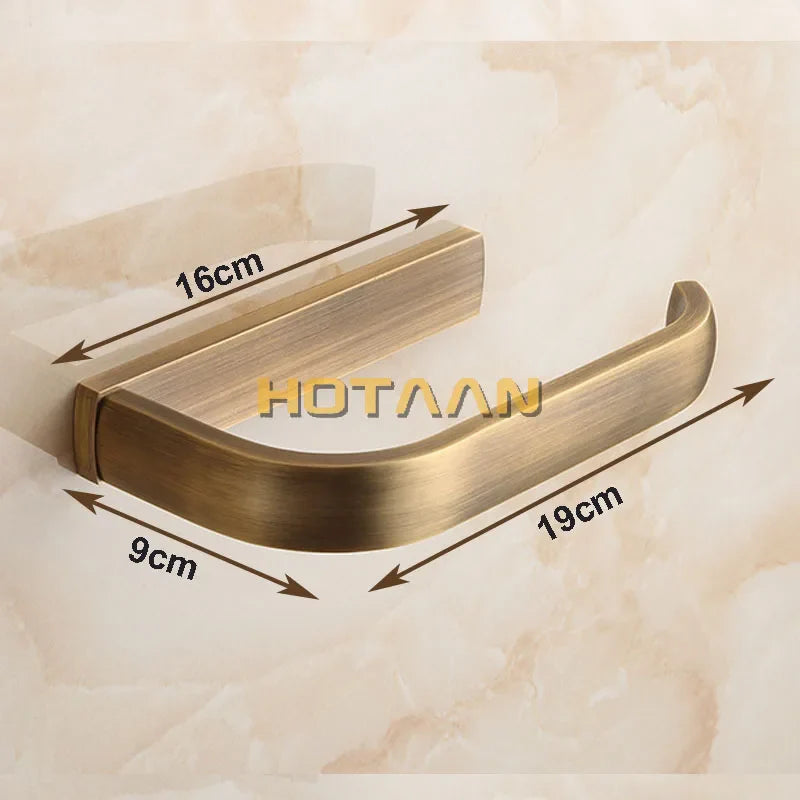 Afralia™ Brass Finish Toilet Paper Holder: Solid Brass Bathroom Accessory
