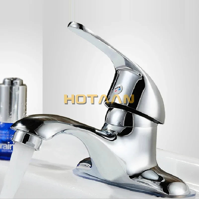 Afralia™ Two-Hole Basin Mixer Faucet with Hose Pipes