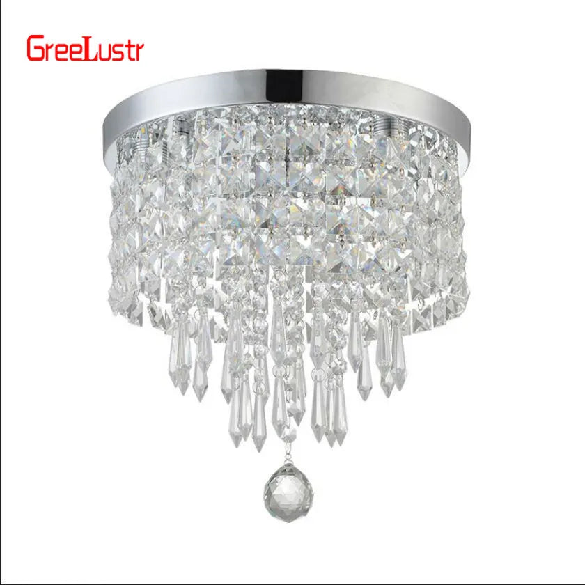 Afralia™ Crystal Chandelier Ceiling Lamp - Entrance Kitchen Chandeliers Fixtures Home Decor