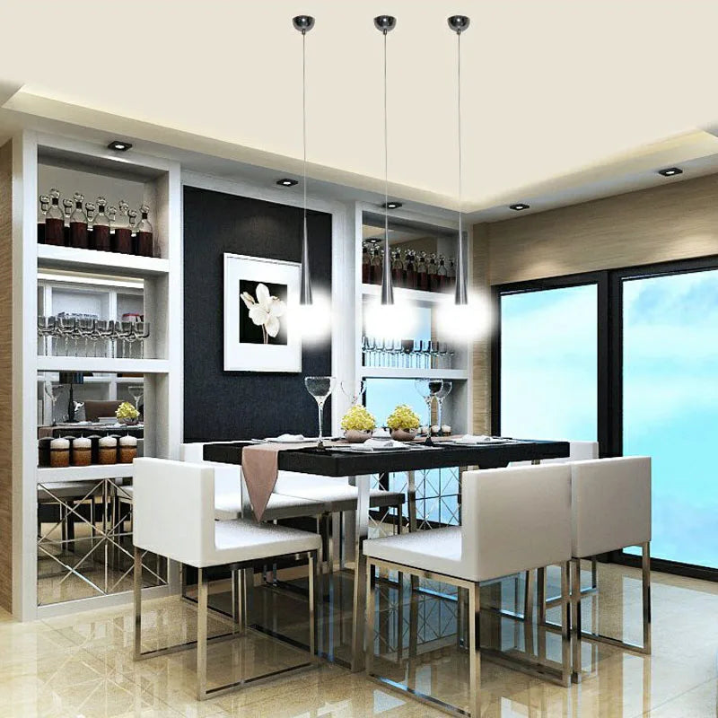 Afralia™ Conical Pendant Light 5W Aluminum Hand Lighting for Dining Room & Bar