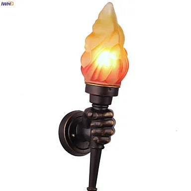 Afralia™ Vintage Wall Light Sconce LED Fixture Luminaire Lampara Pared