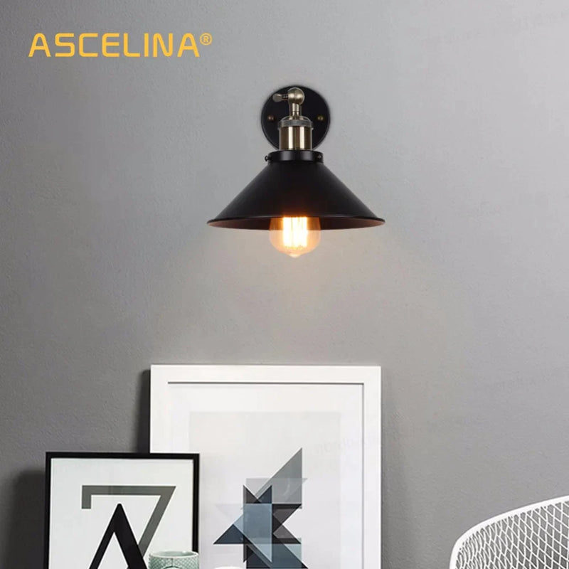 Afralia™ Industrial Wall Sconce Set for Living Room Bedroom Aisle Lighting