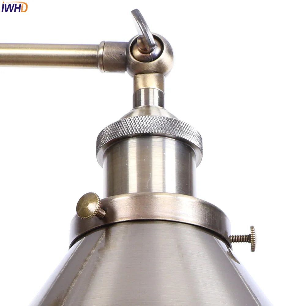Afralia™ Brass Edison Wall Light Vintage Bathroom Mirror Loft Sconce Industrial Home Lighting