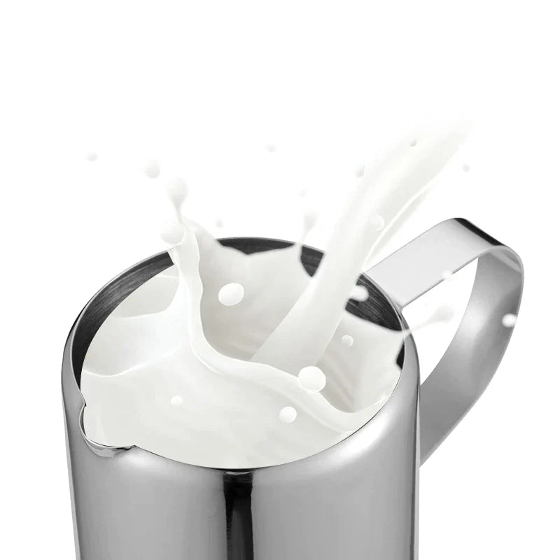 Afralia™ Stainless Steel Milk Frothing Pitcher Milk Jug for Espresso Latte